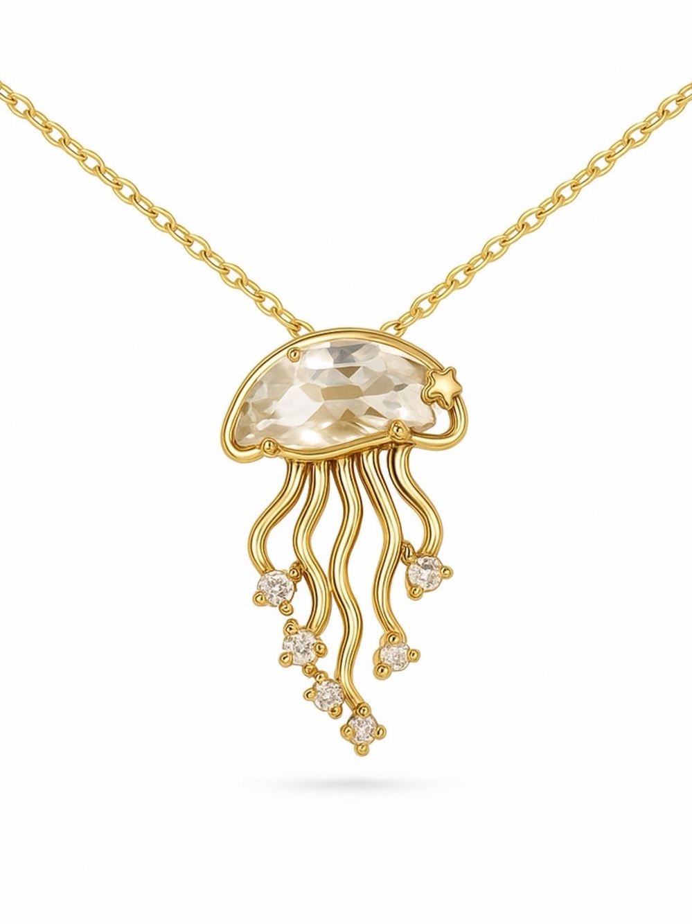 Tidal Jelly Quartz Pendant